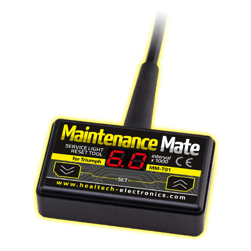 (imagen para) Maintenance Mate – Resetear Intervalo de Servicio MM-T01 para motos Triumph